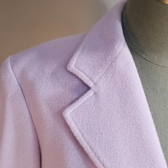 Louben made in Canada wool cashmere mix size 10. Lavender. Staple for capsule - Picture 5 of 13